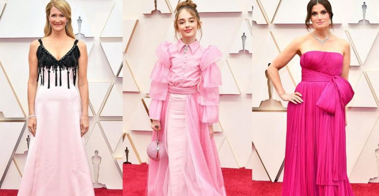2020 OSCARS PINK DRESSES